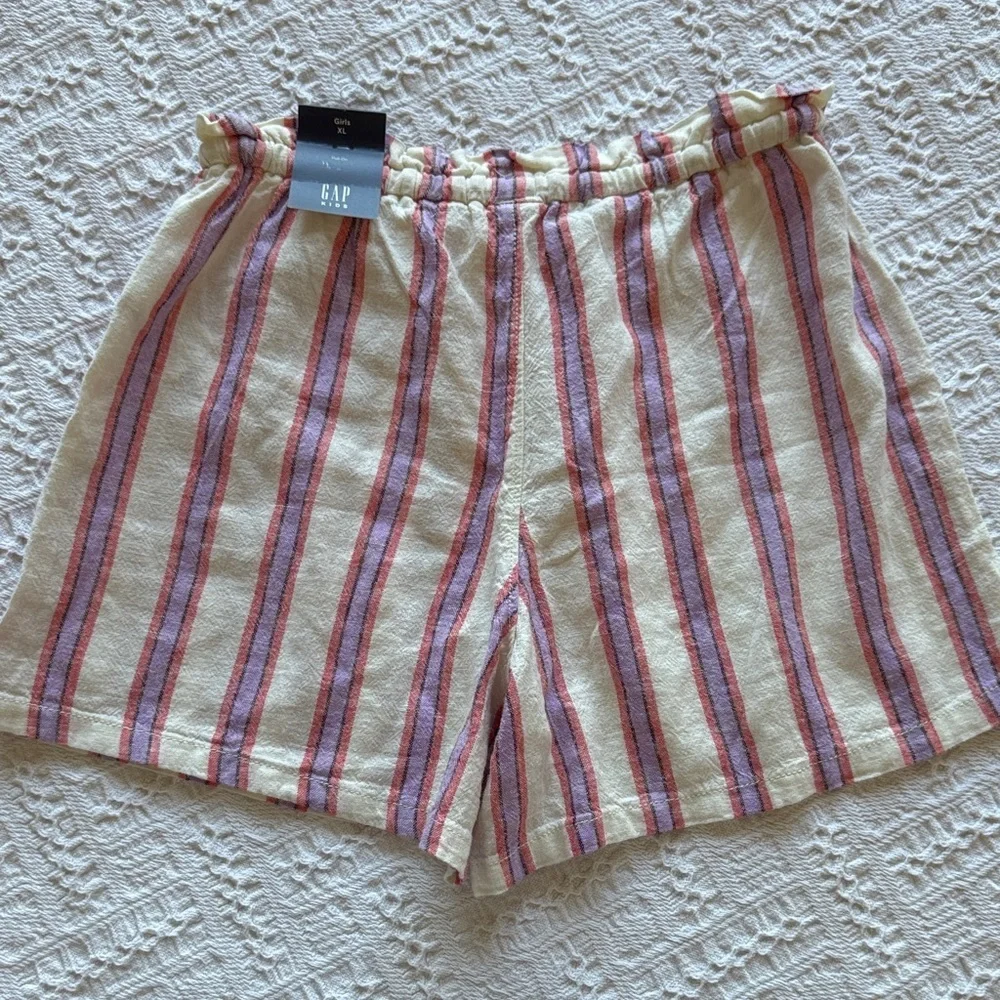 GAP Kids Striped Shorts in Red and Cream